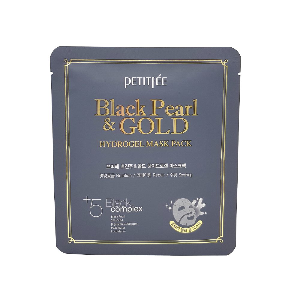 

PETITFEE Black Pearl&Gold Hydrogel Mask Pack, PTF008