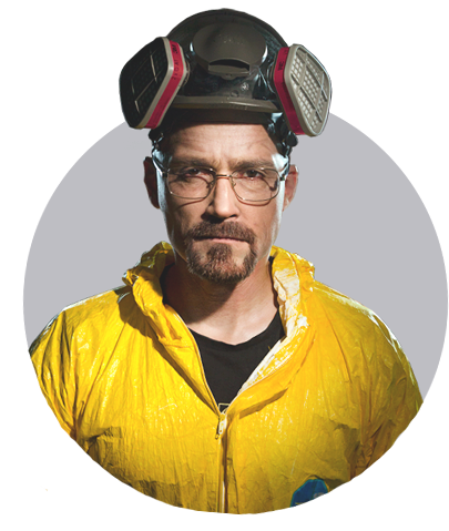 мужчина в костюме из сериала "во все тяжкие"