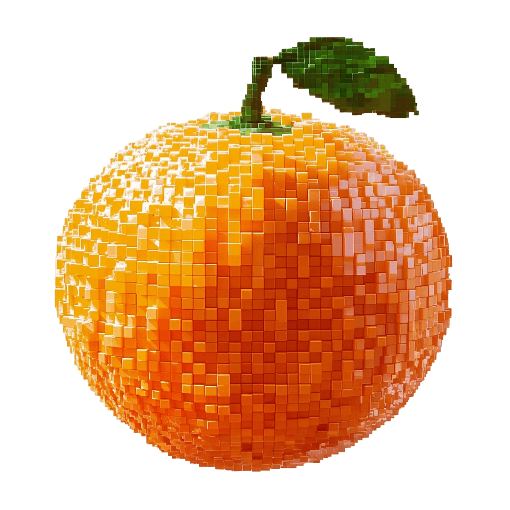 digital апельсин в пикселях