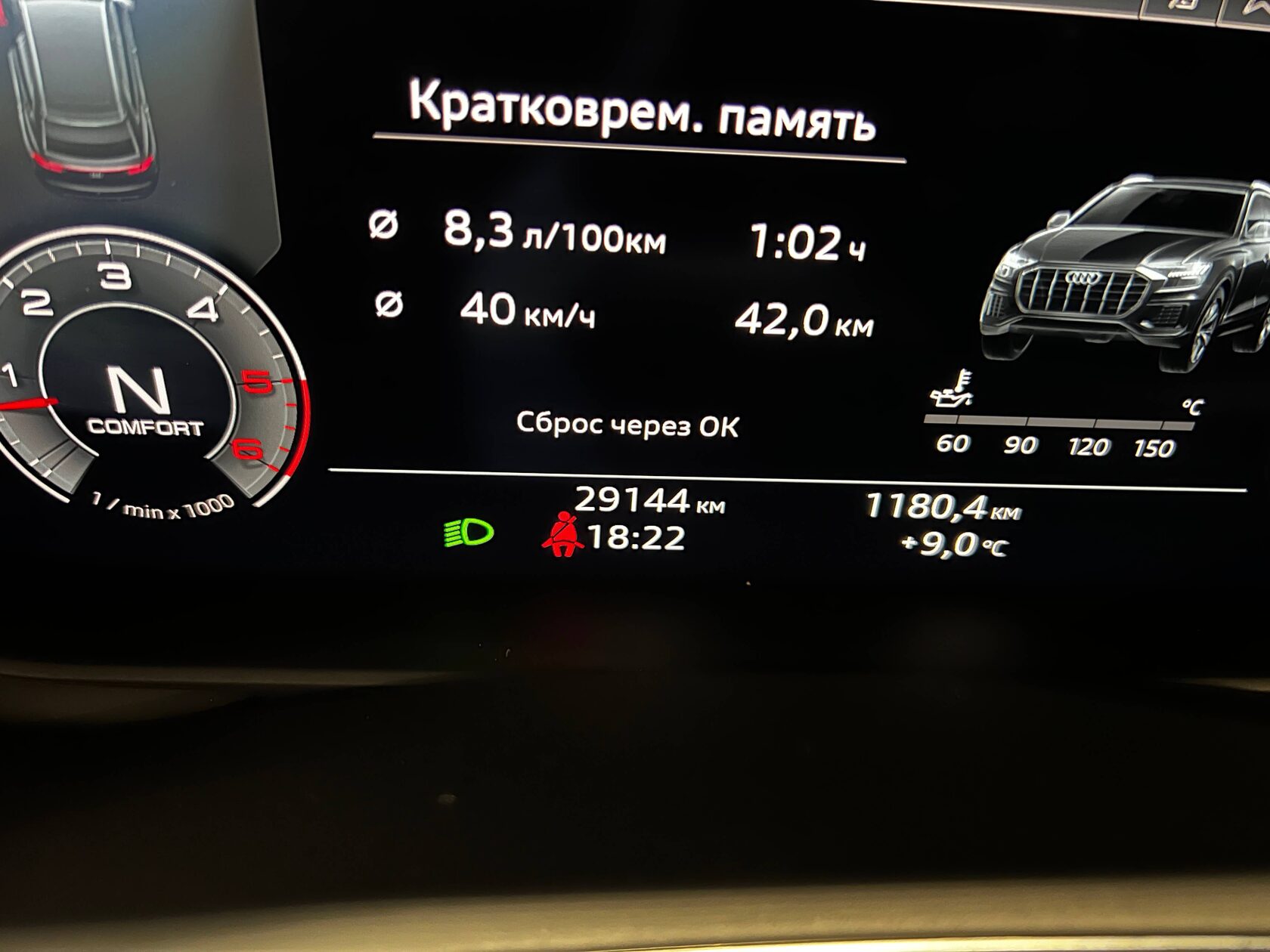 Пробег Audi Q8