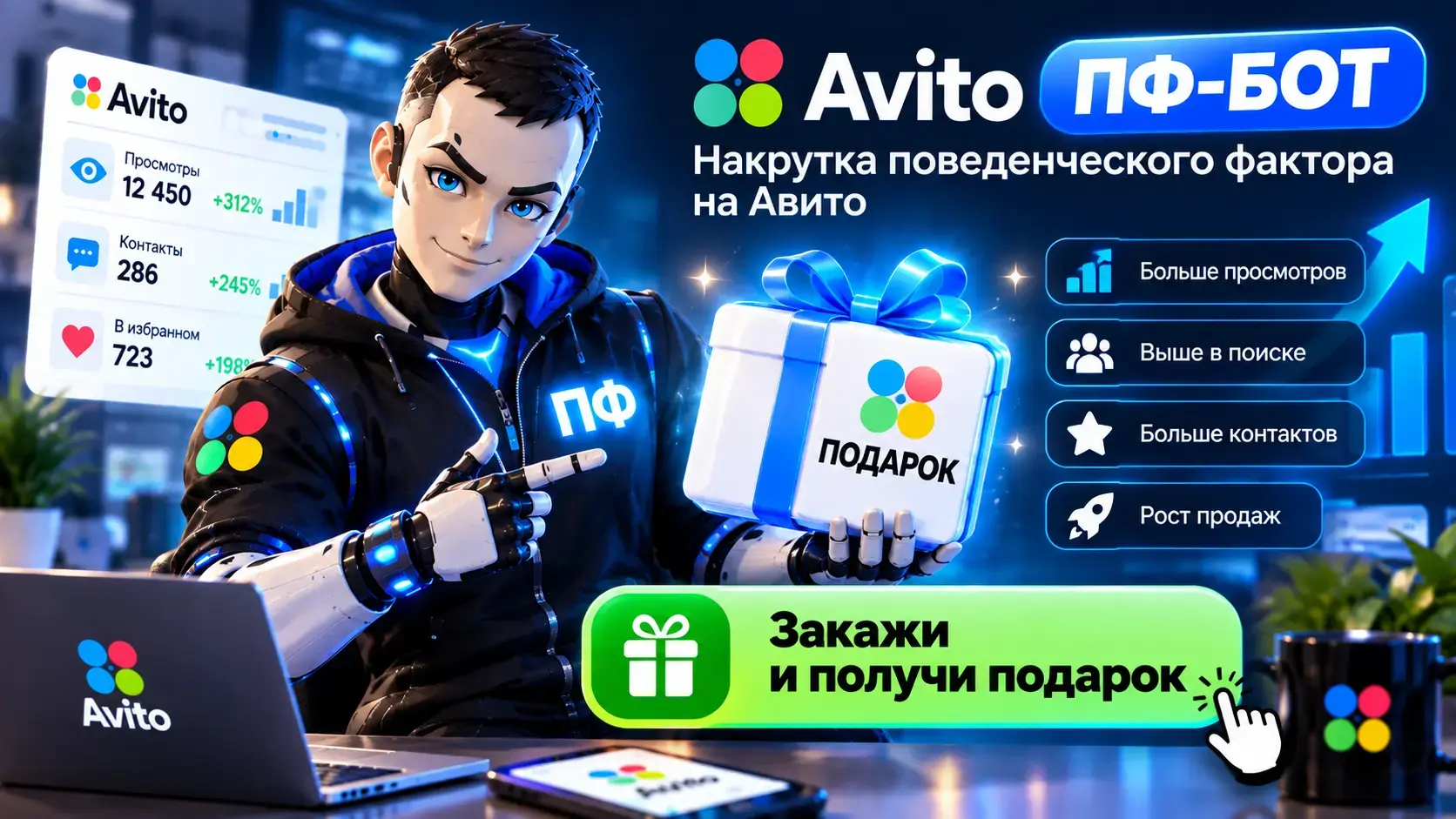 ПФ Авито — поведенческий фактор и продвижение объявлений