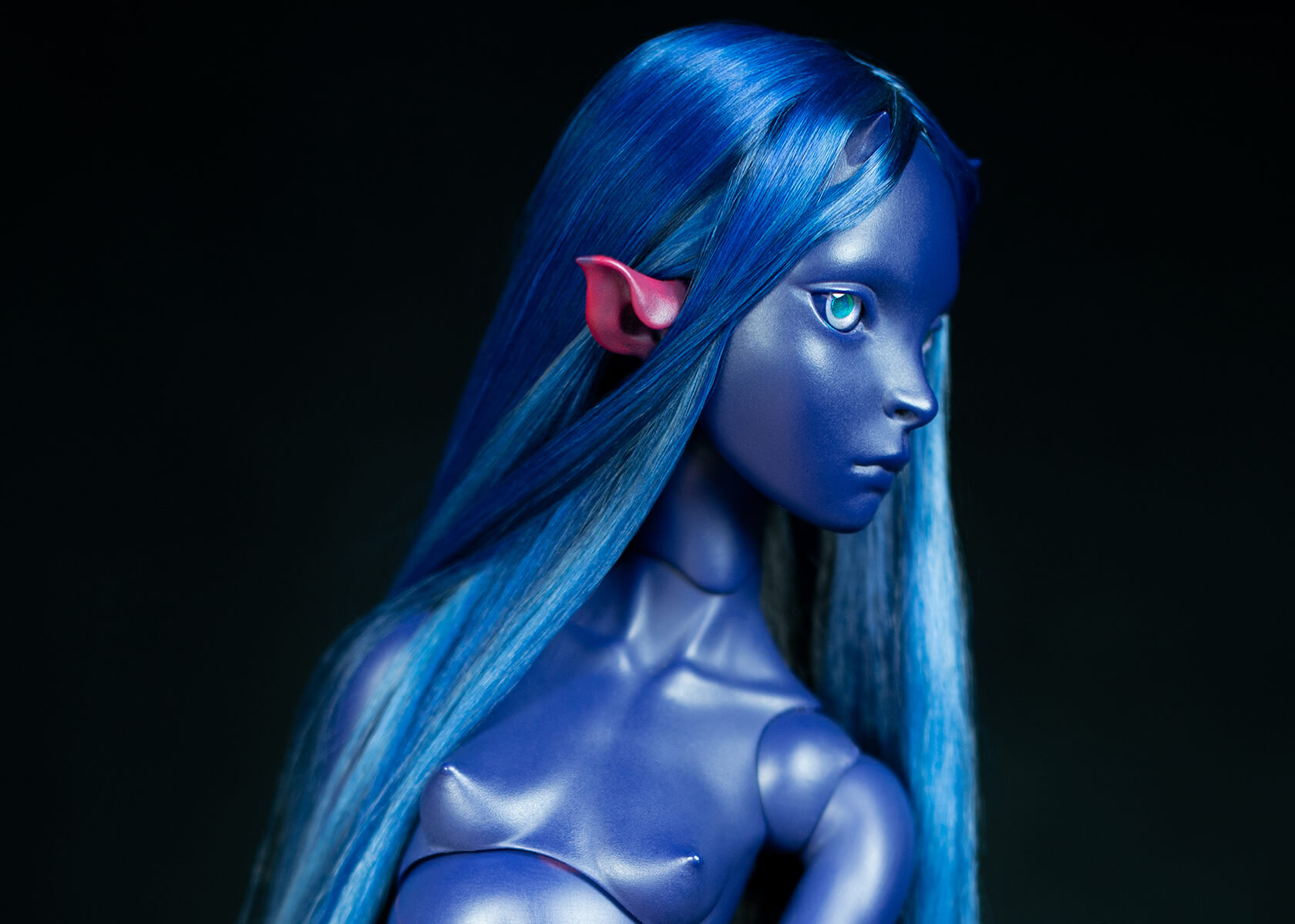 Editorial fashion dark studio