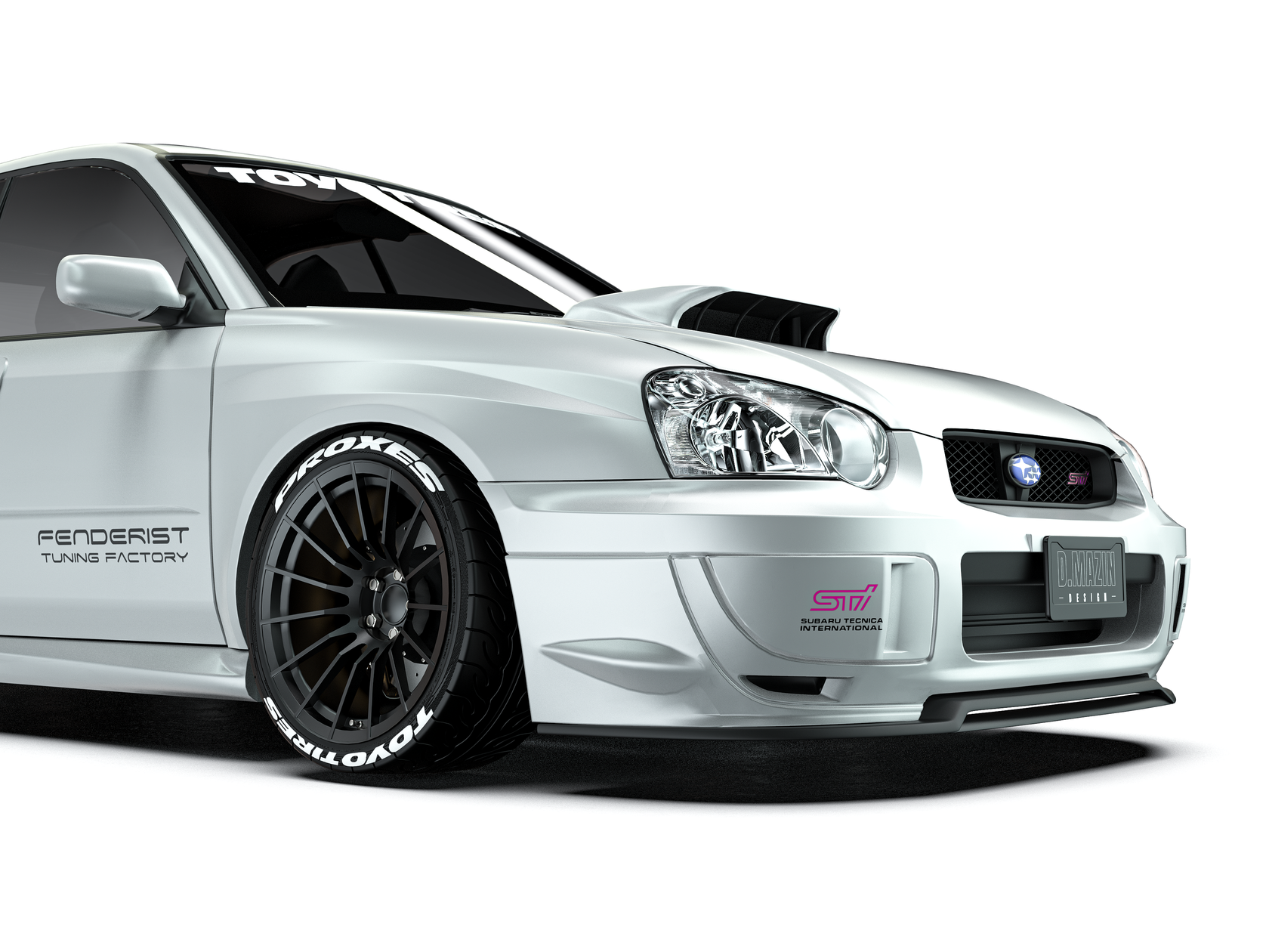 FENDERIST SPEC S Rear Fender Flares Set for STI front / WIDE BODY KIT ...