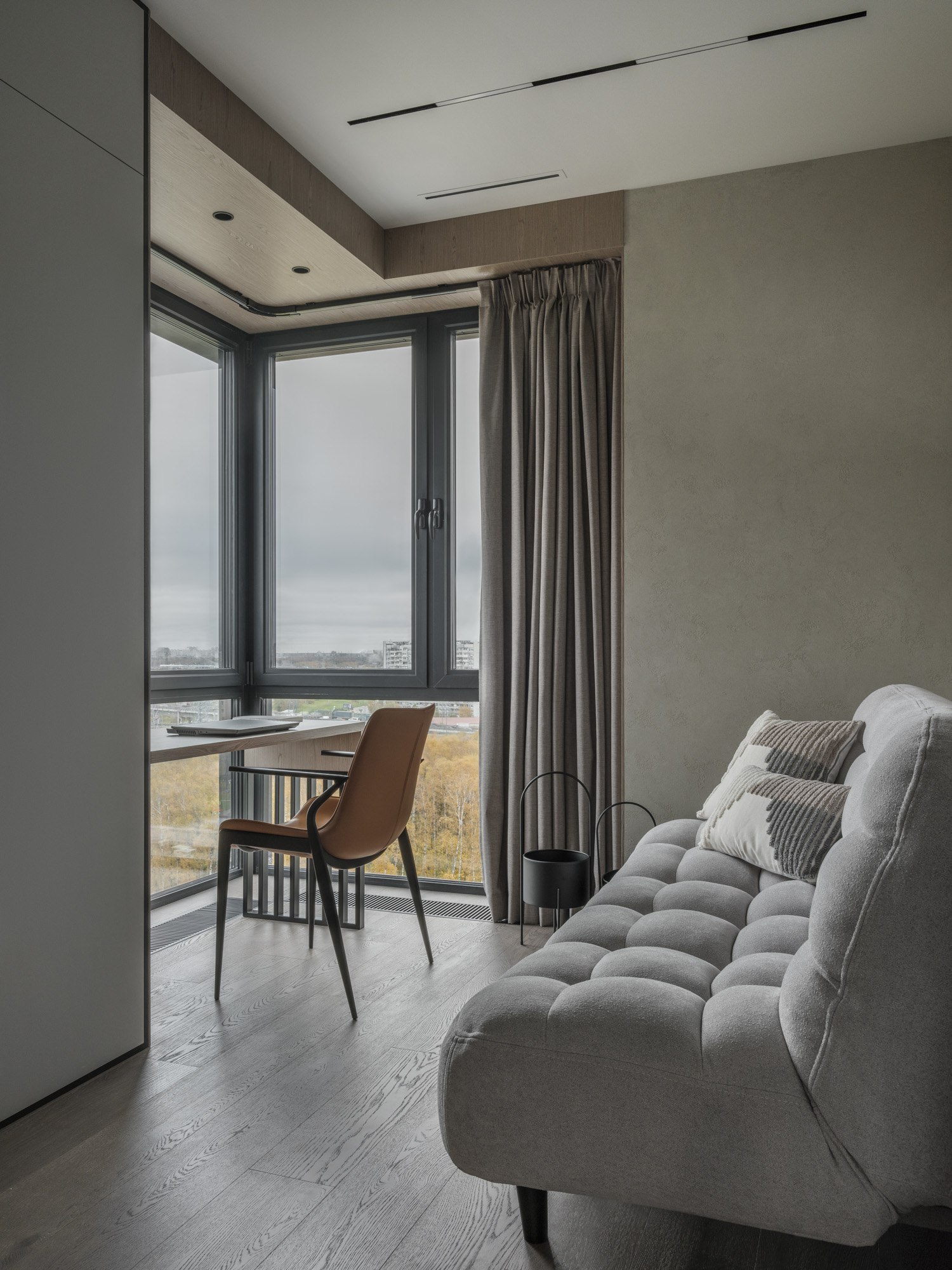 интерьер кабинета в стиле минимализм