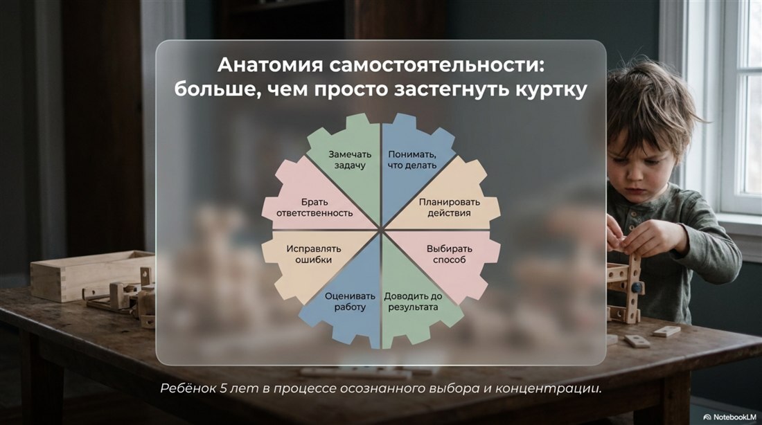 Инфографика: 8 компонентов самостоятельности