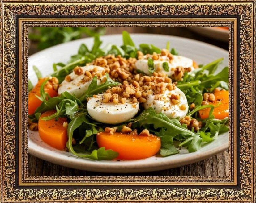 салат с хурмой и сыром