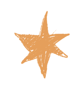 звездочка оранжевая