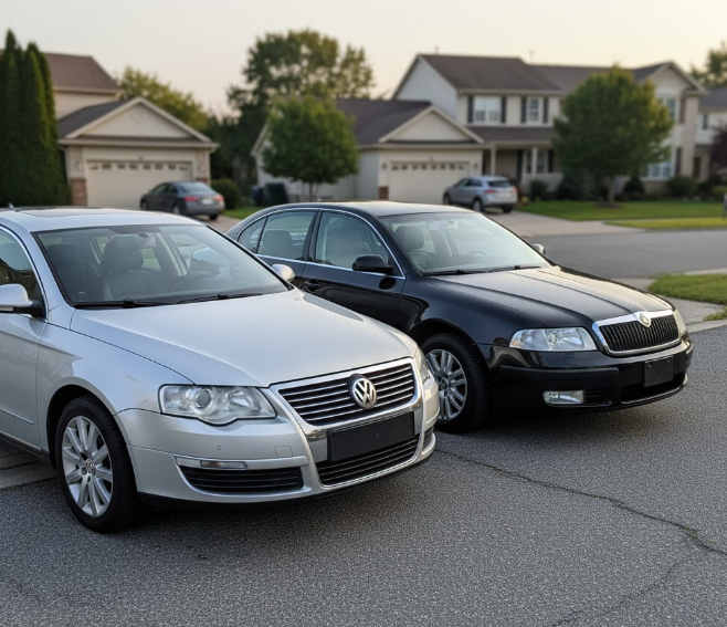 Skoda superb и Volkswagen passat b6 топ 5