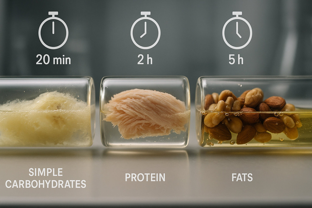  Скорость переваривания разных макронутриентов