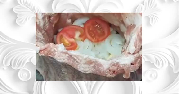 Приготовление мясного «пенька» из ребрышек с картошкой: шаг 7
