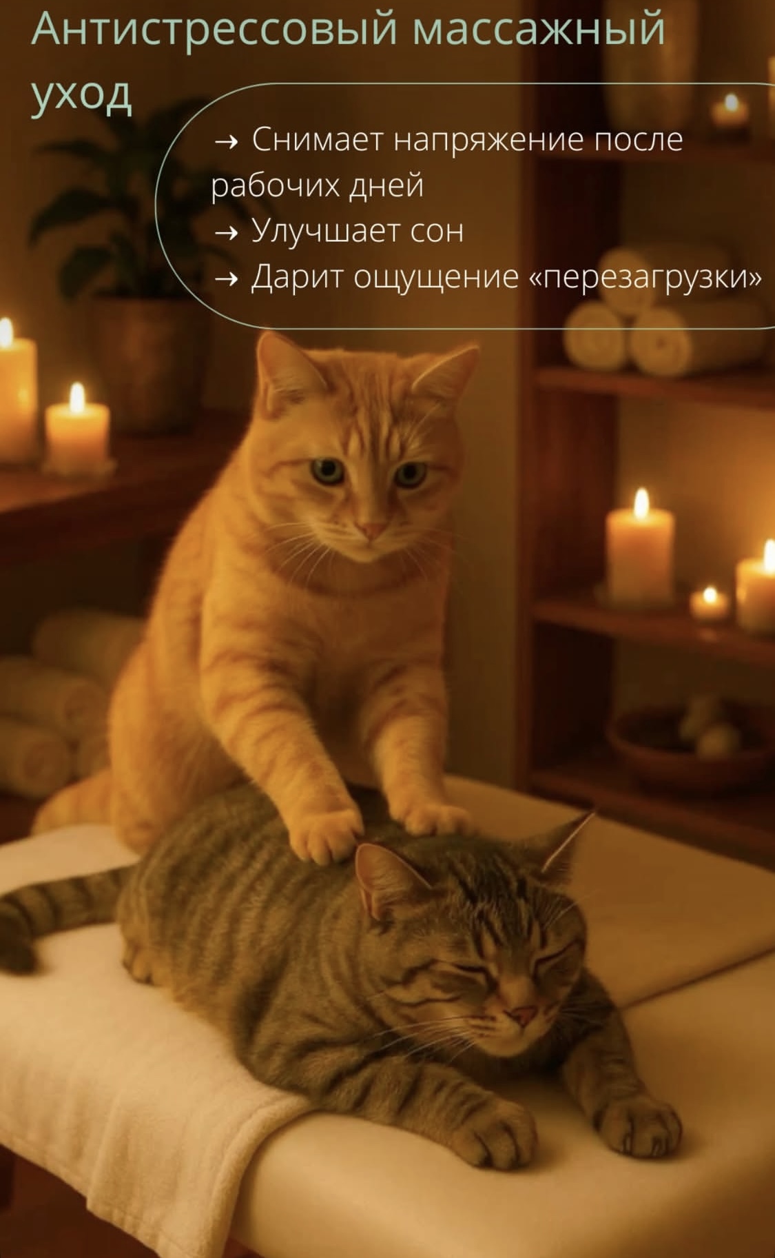 Антистрессовый массажный уход.