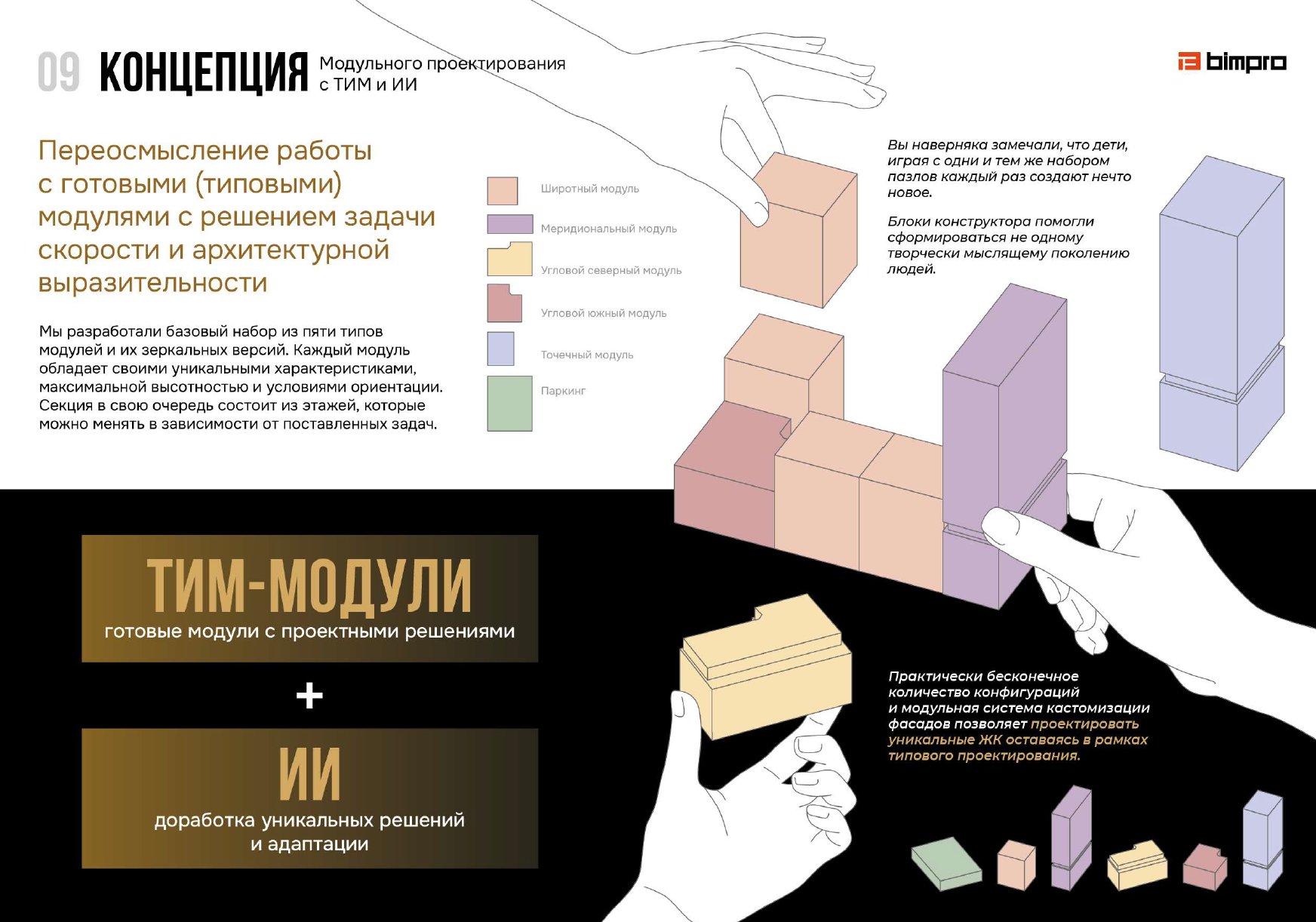 Модульное проектирование ЖК. Модуль-секция