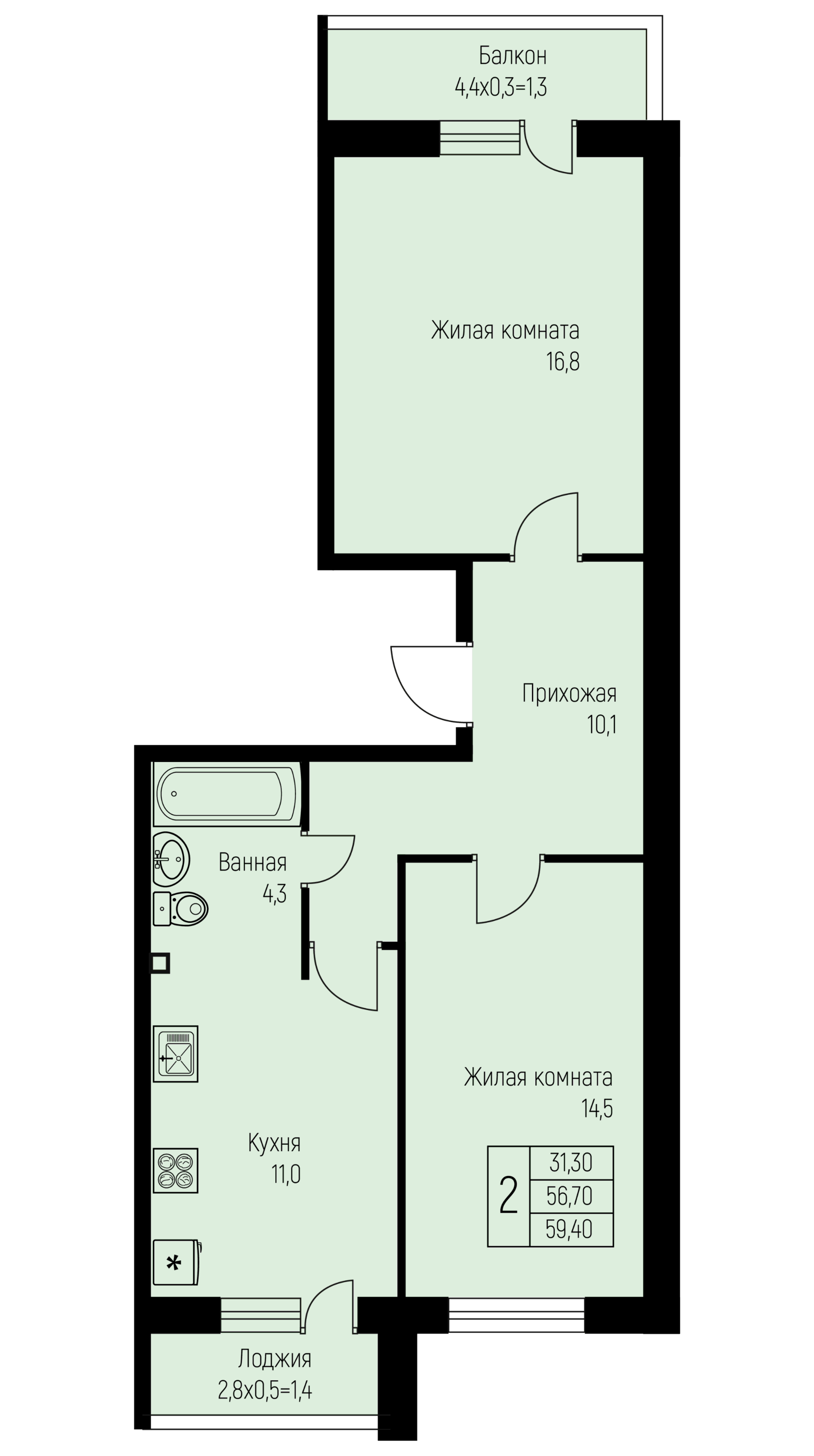 схема квартиры