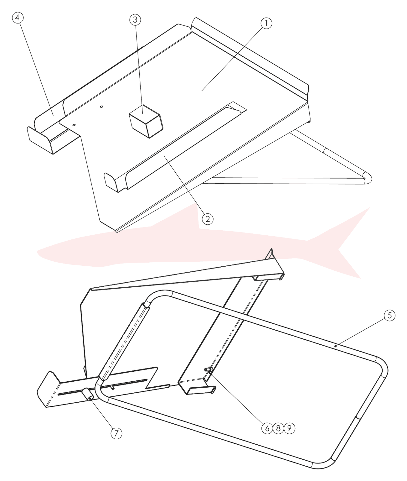 Morgana AutoCreaser 50 7-08-10 Stacker Assembly — схема деталей