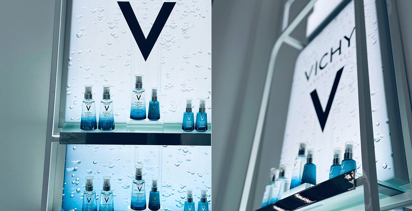 alt=&amp;quot;Лекторий с красивыми световыми дисплеями для косметики&amp;quot;