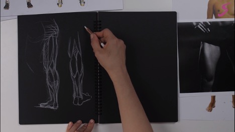 Как нарисовать ногу человека