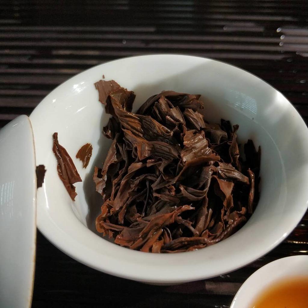 Steeped Ruby No. 18 tea leaves