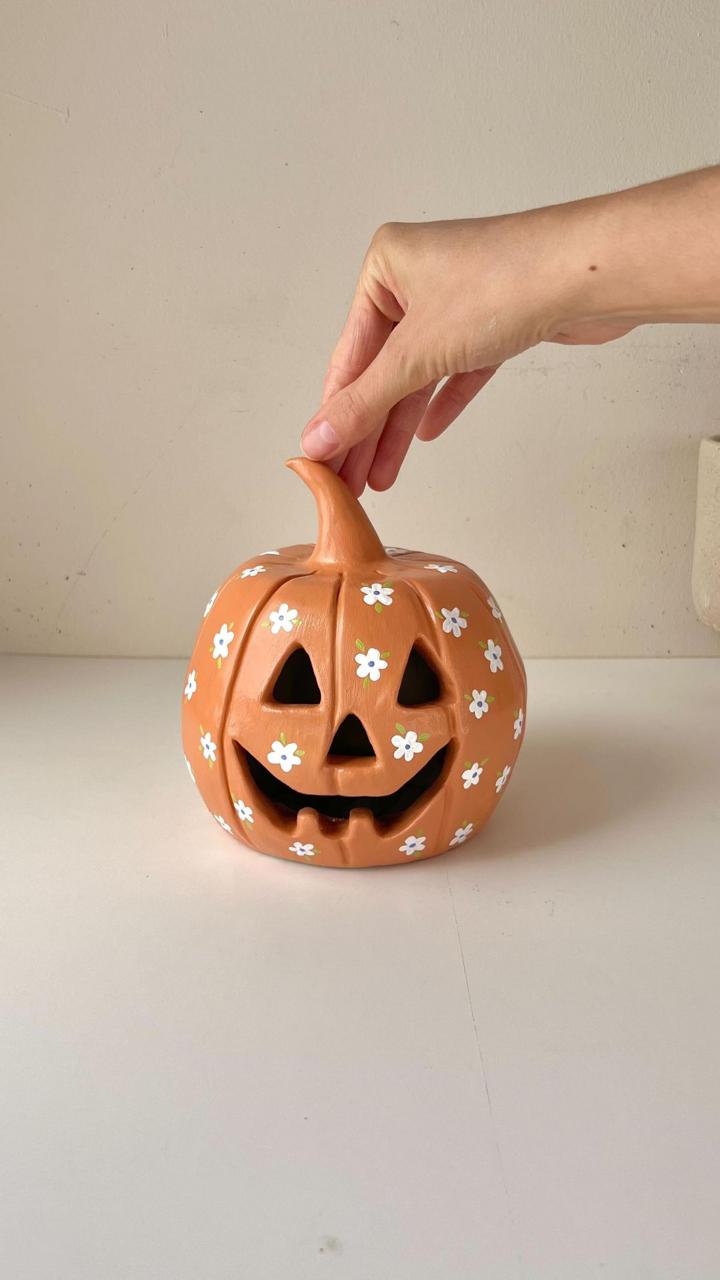 Halloween handmade ceramic pumpkin