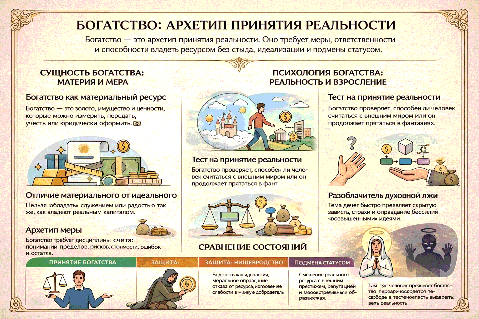 Богатство — Архетип принятия реальности