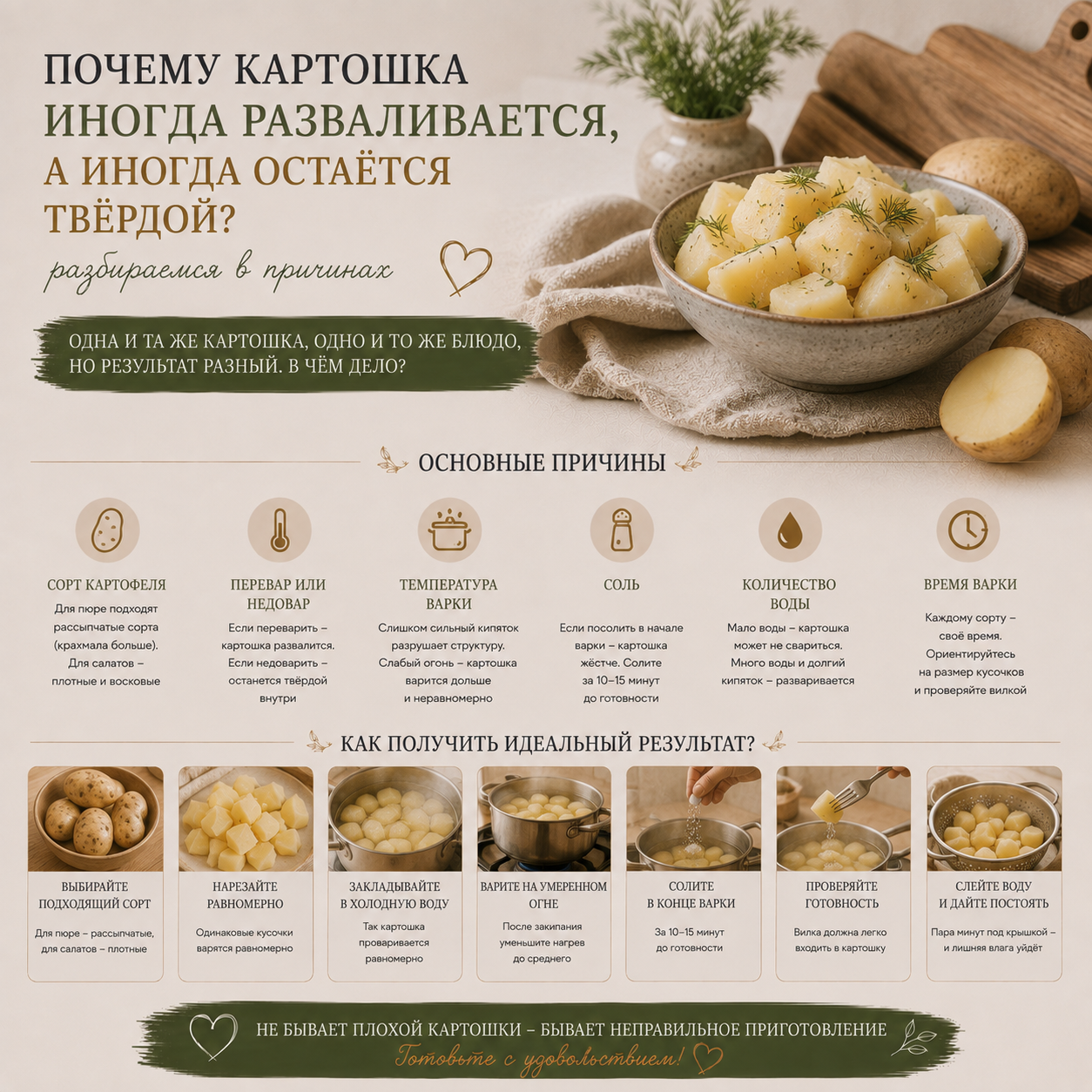 почему картошка разваливается при варке - Я НАЙДУ