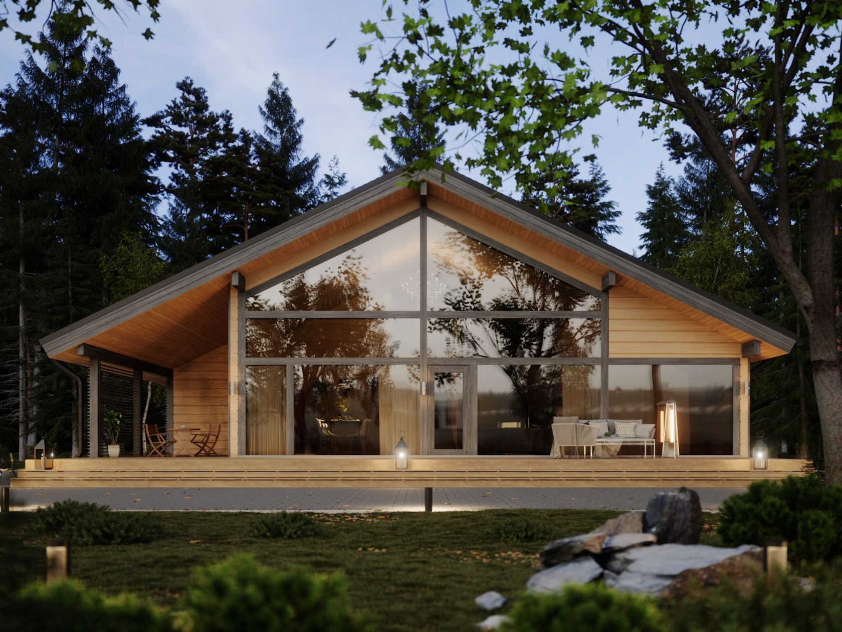 25 Relaxing Mid-Century Outdoor Spaces Home Design Lover Modern mountain home, H