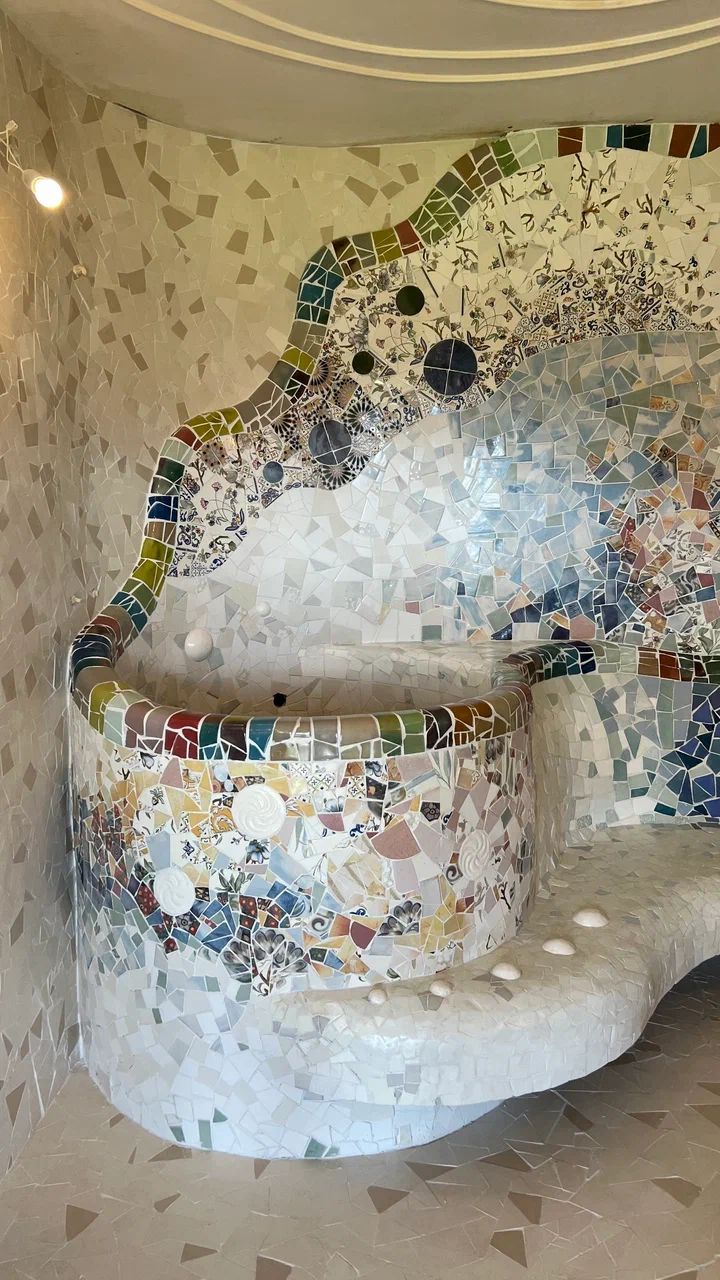 Antica Mosaic Панно из мозаики для спальни - Цветы 170x200