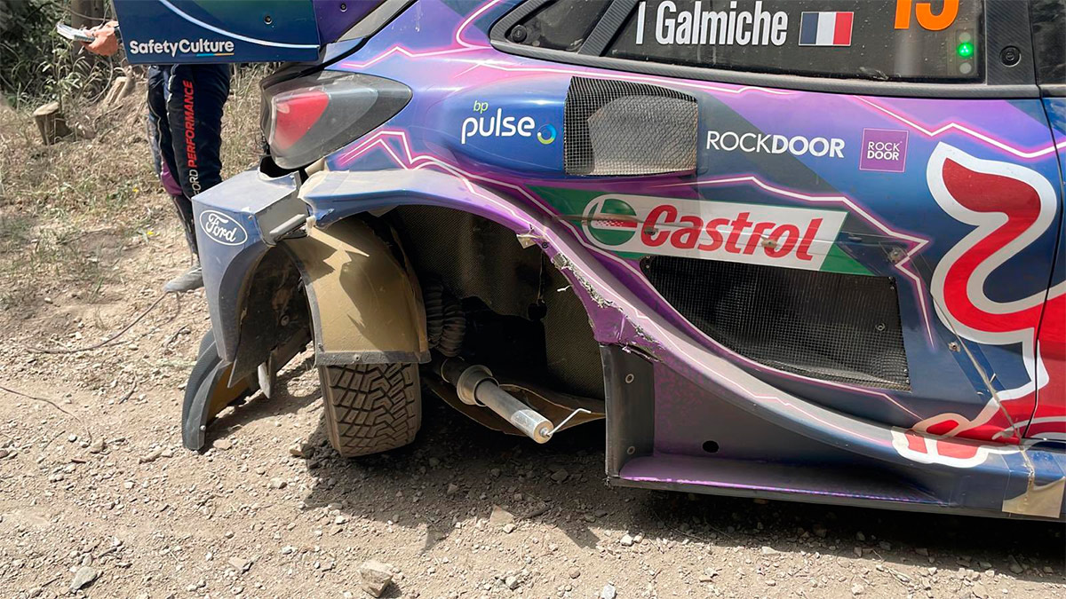 Повреждения Ford Puma Rally1 Себастьена Лёба