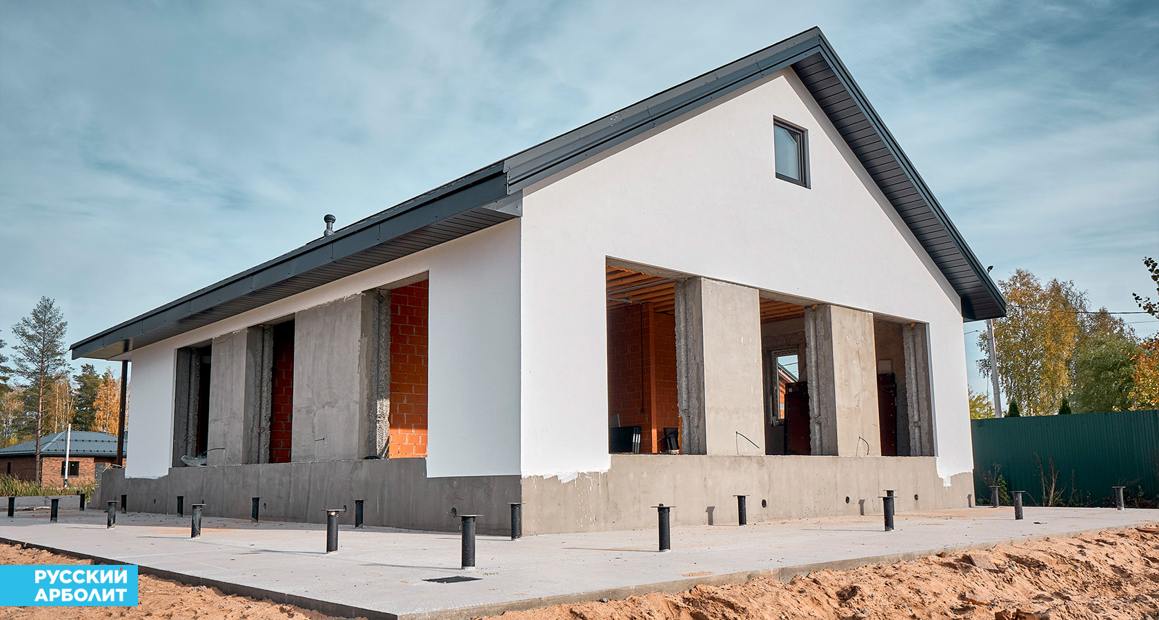 Дои из арболитовых панелей 