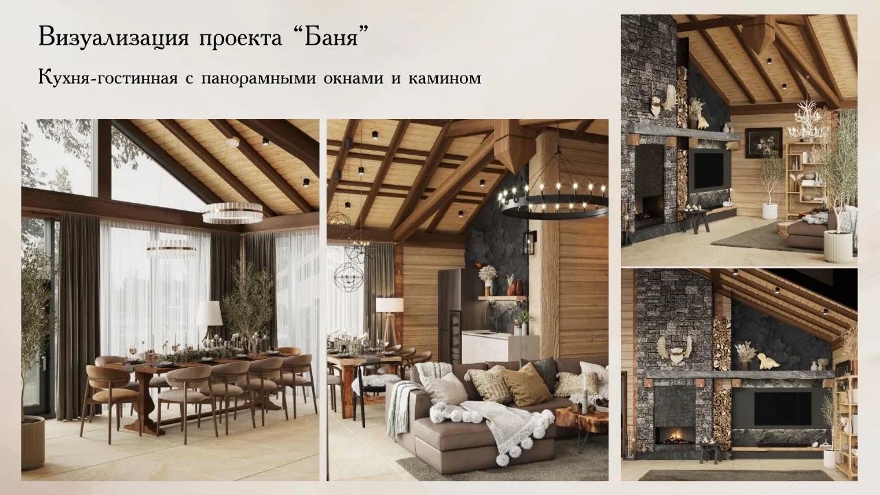 Зона прихожей в бревенчатом доме