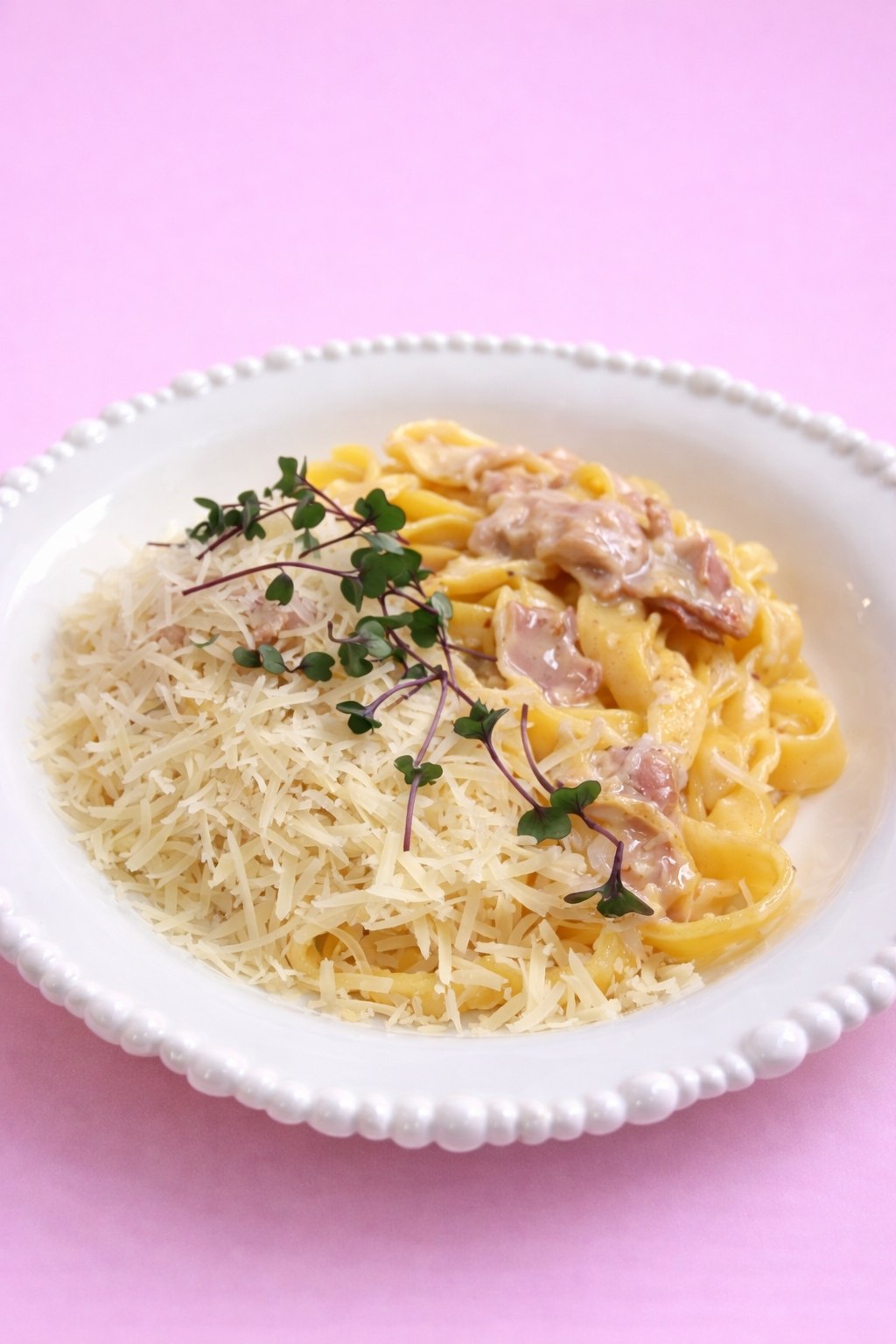 Паста с беконом