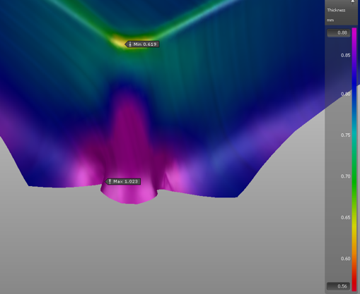 гофрообразование в детали, расчет