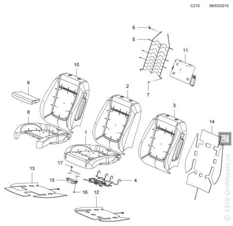 Купить Сиденье Opel Insignia, чехол на спинку сиденья: отзывы, фото и характерис