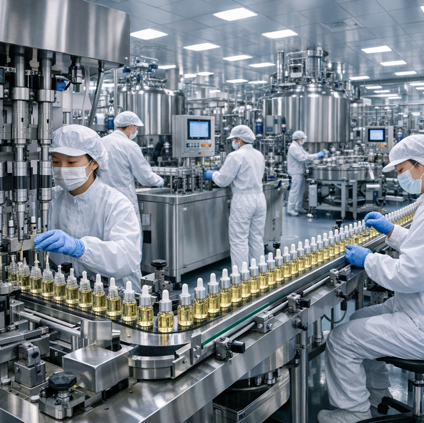 Фабричное производство в Китае сегодня.