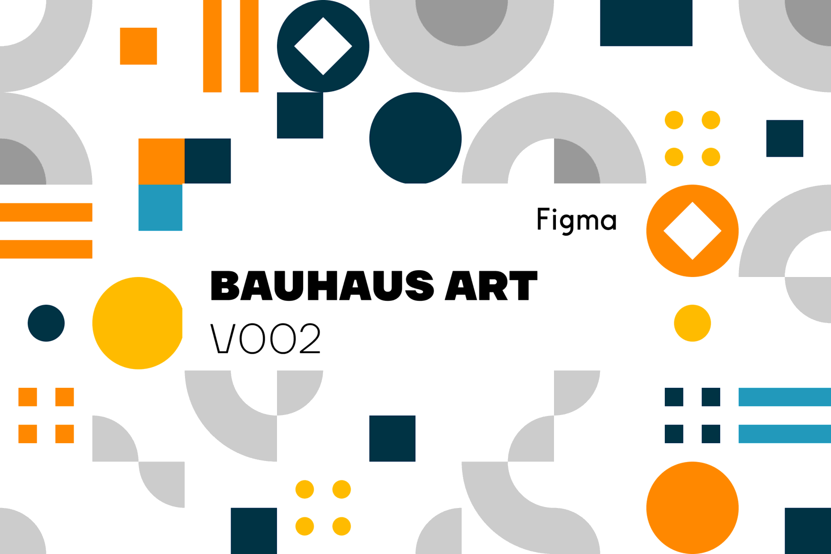 Bauhaus Art Geometric Patterns Kit V002