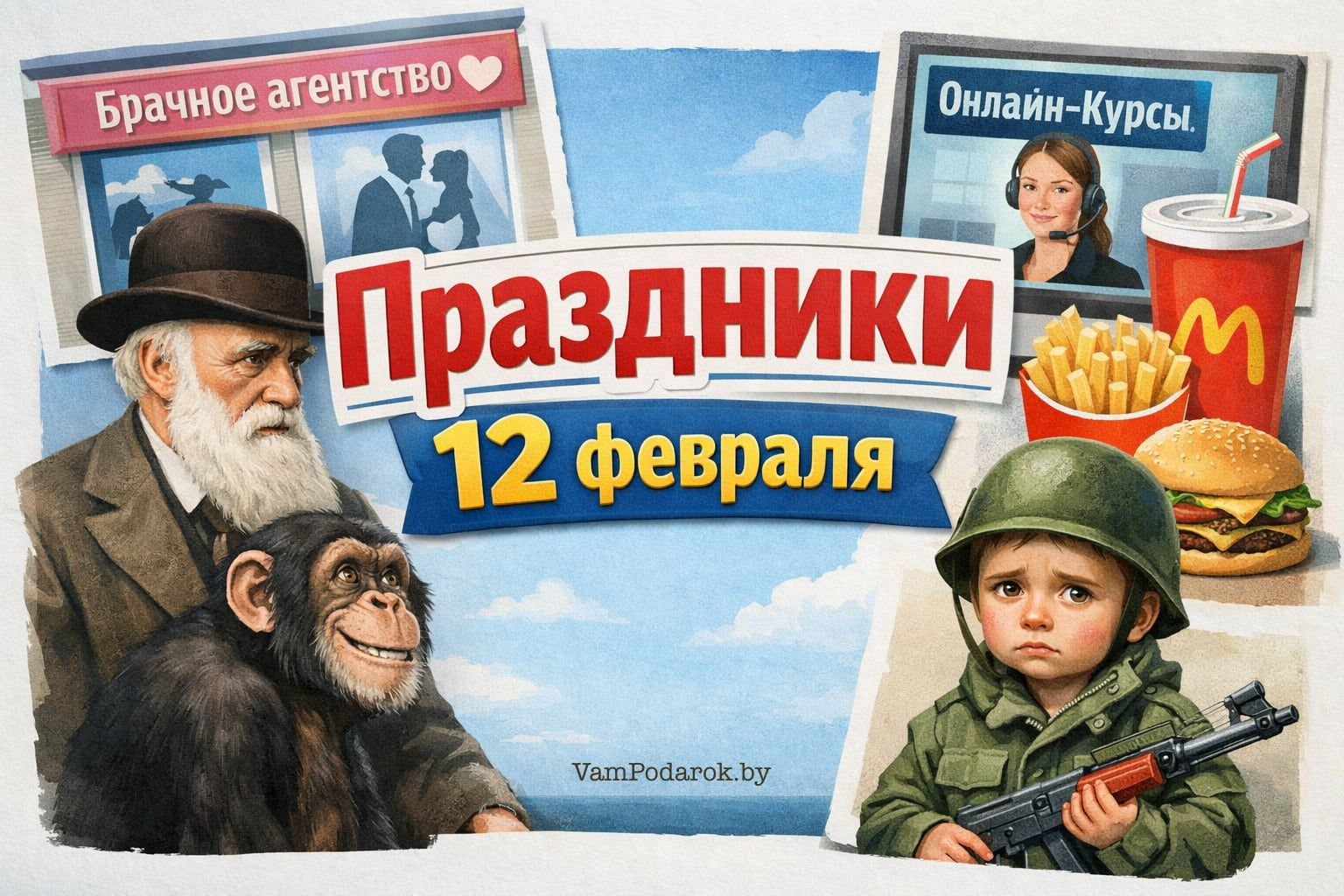 Праздники 12 февраля 2026 года – картинки и открытки