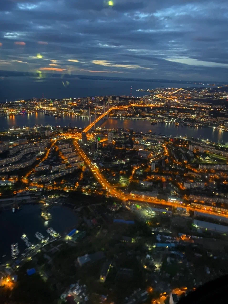 Вечерний полет на вертолете Владивосток