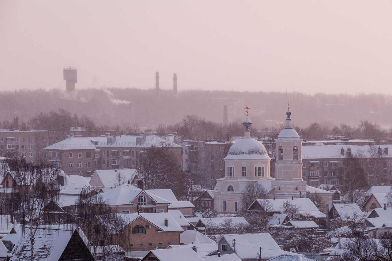 Вид на церковь Николая Чудотворца.