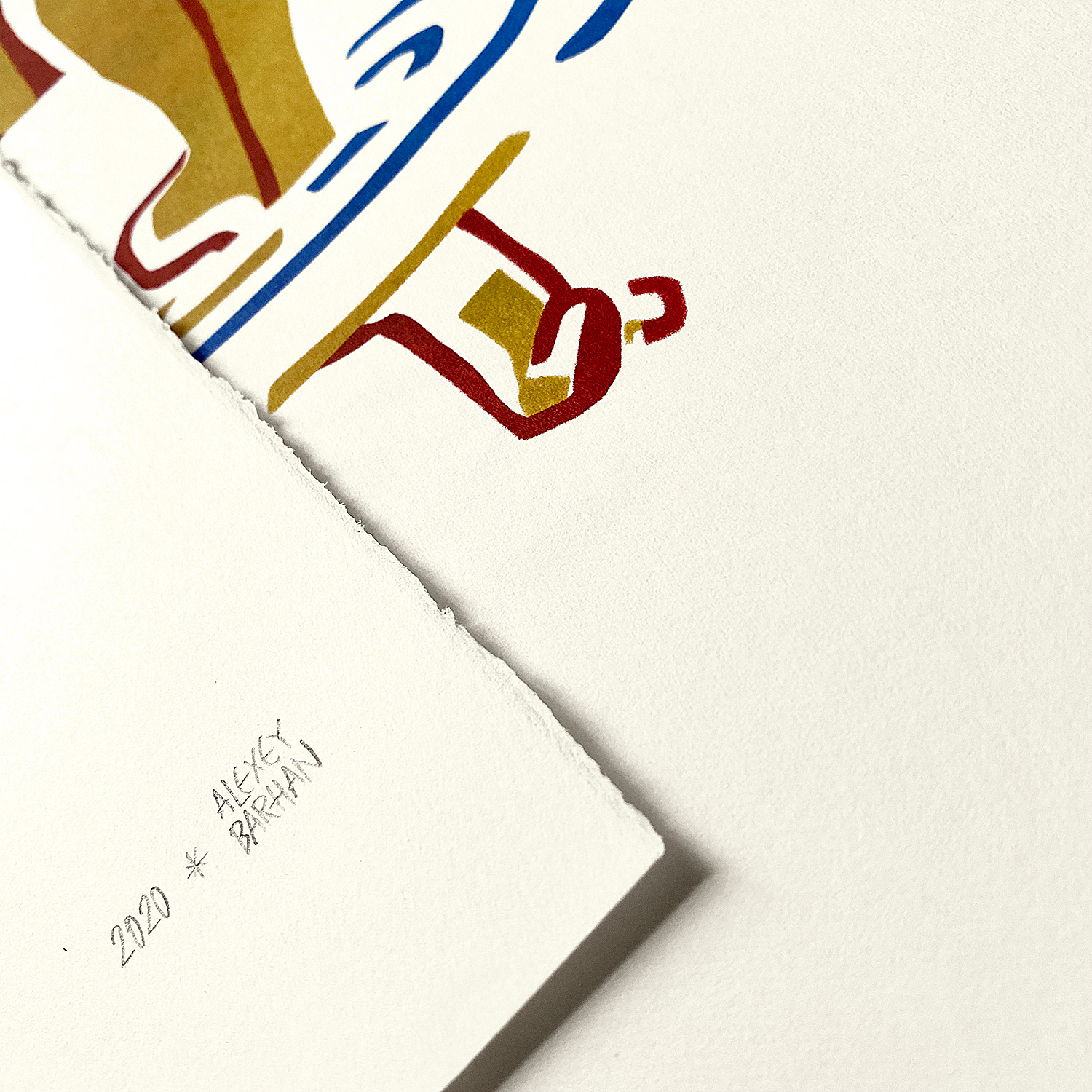 Тиражная графика в технике трафаретной печати. Автор Алексей Бархан.