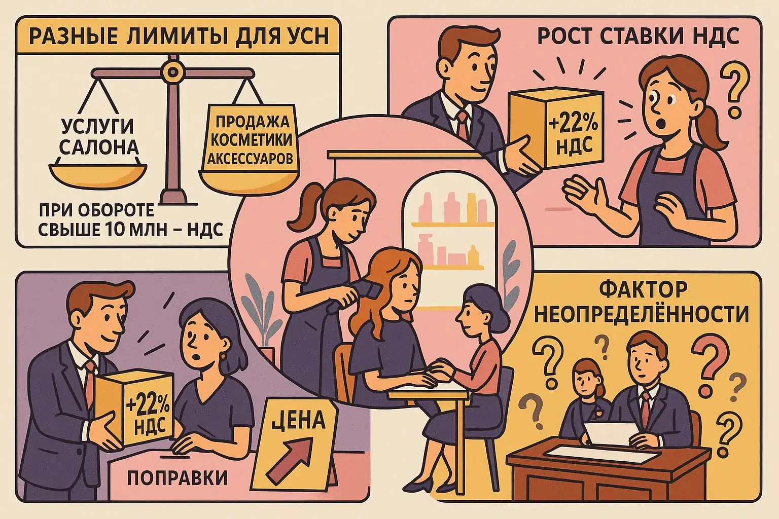 Нюансы налоговой реформы 2026 для салонов красоты