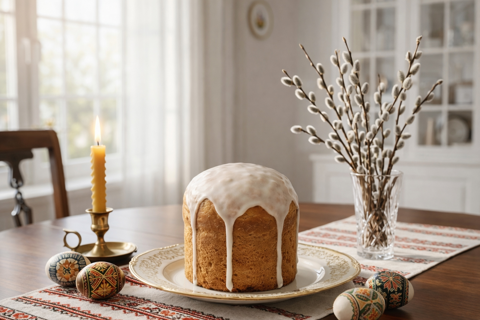 Кулич после AI обработки