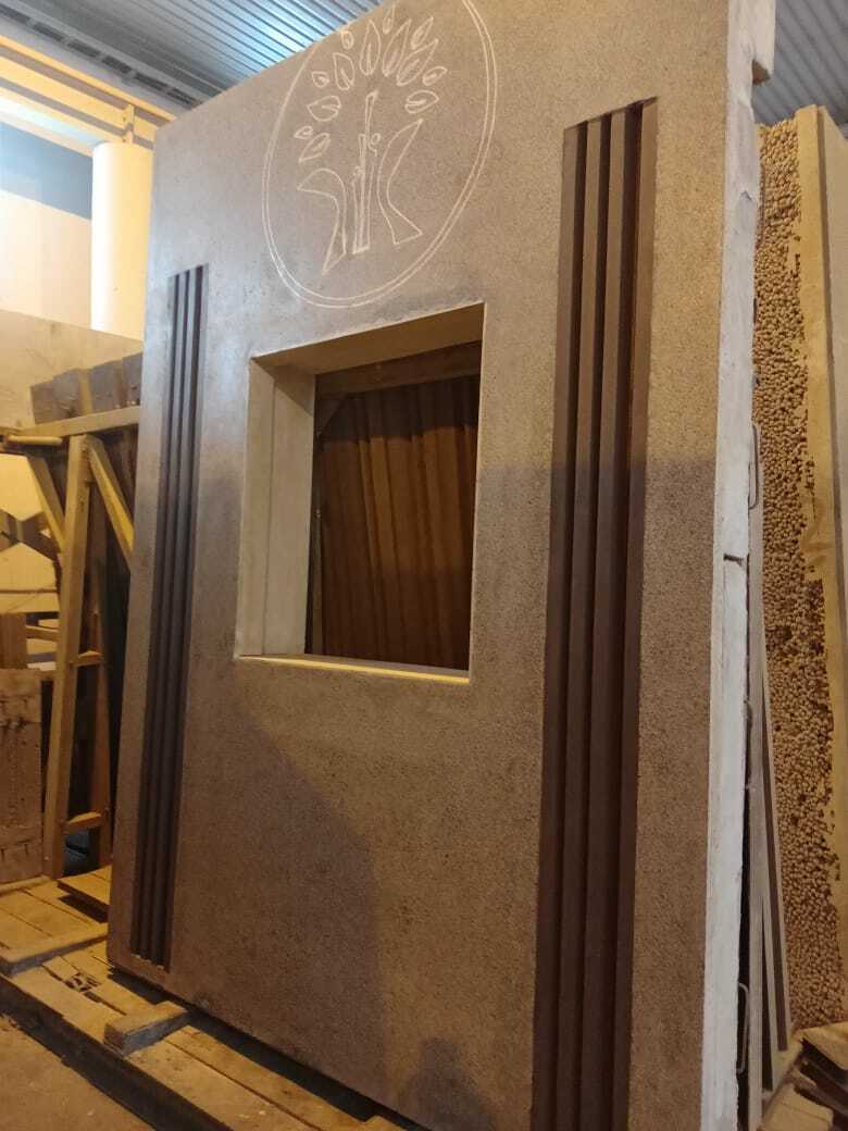 Стеновая панель из архитектурного бетона собъёмным фасадом