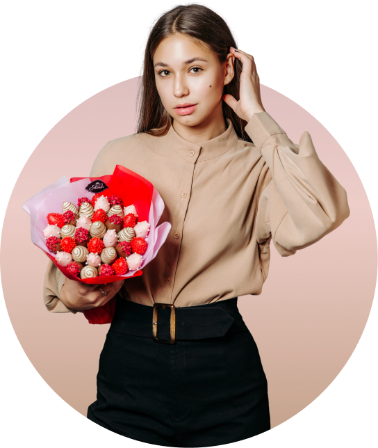 Букеты из клубники в шоколаде в Норильске