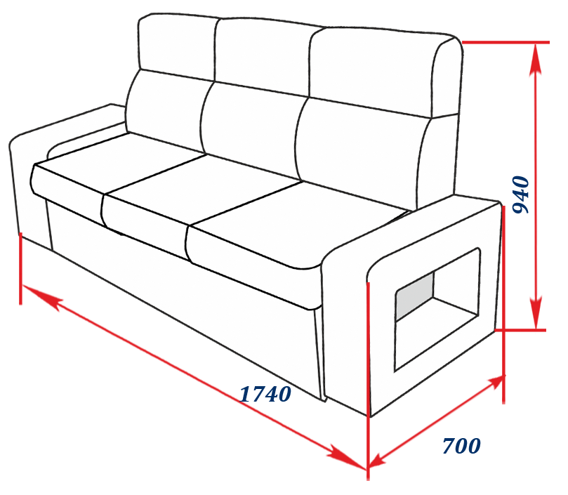 Заказать диван по своим размерам