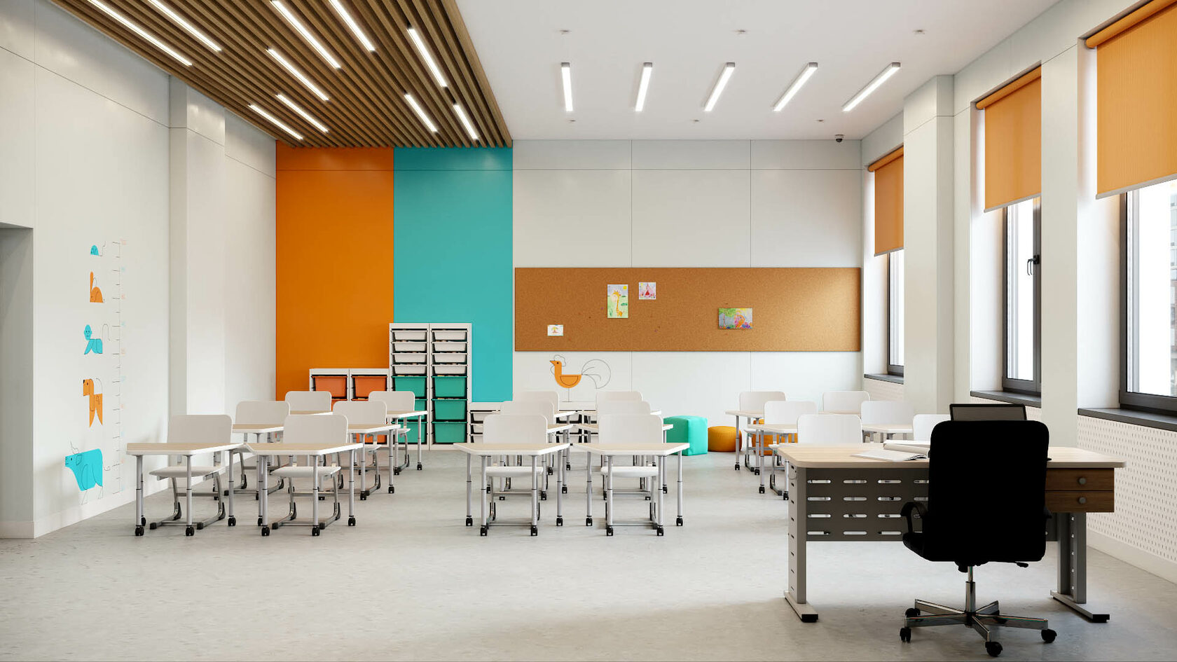 Дизайн-проект школы: Создание современного пространства для развития будущего