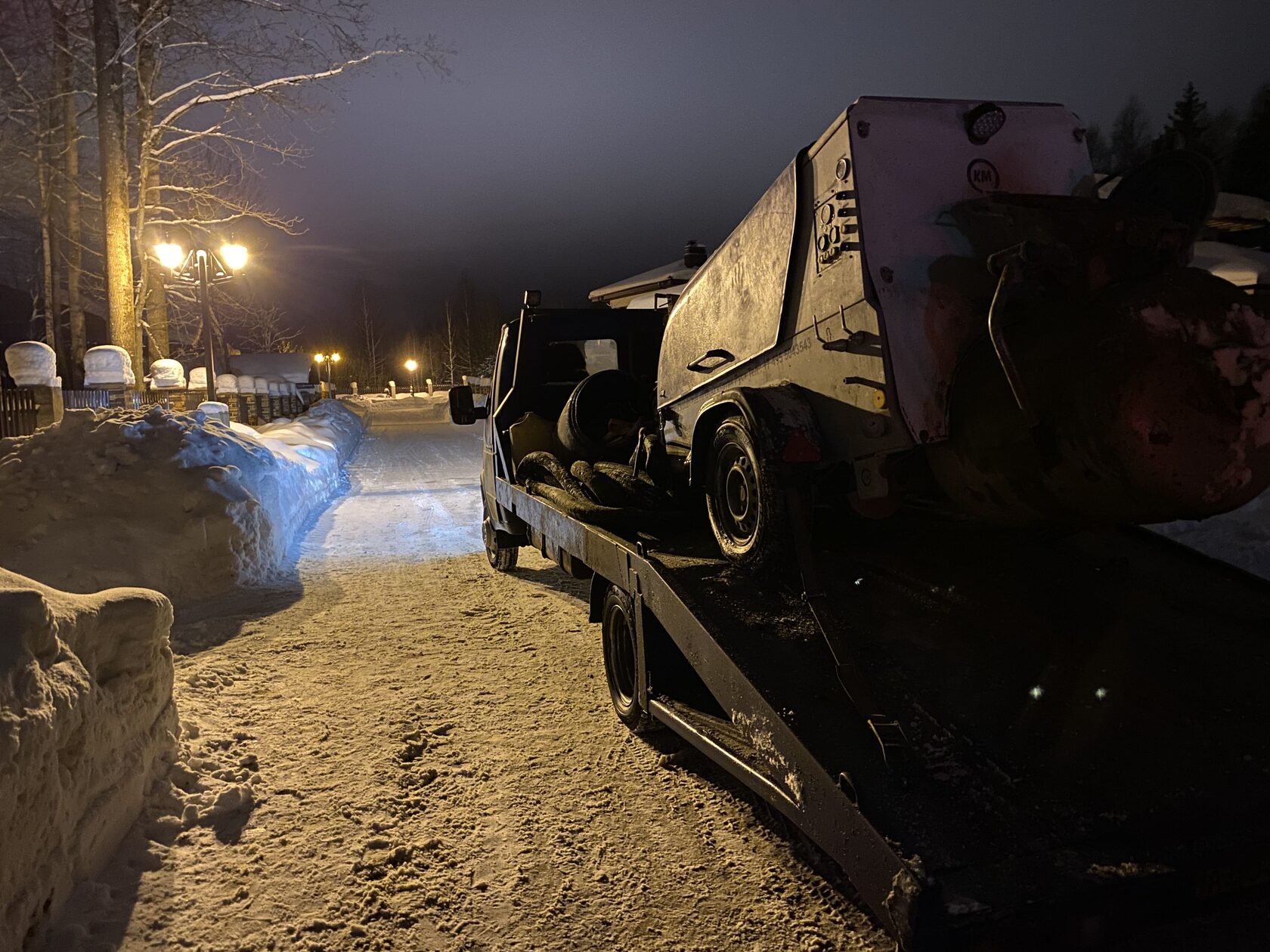 Полусухая стяжка пола зимой