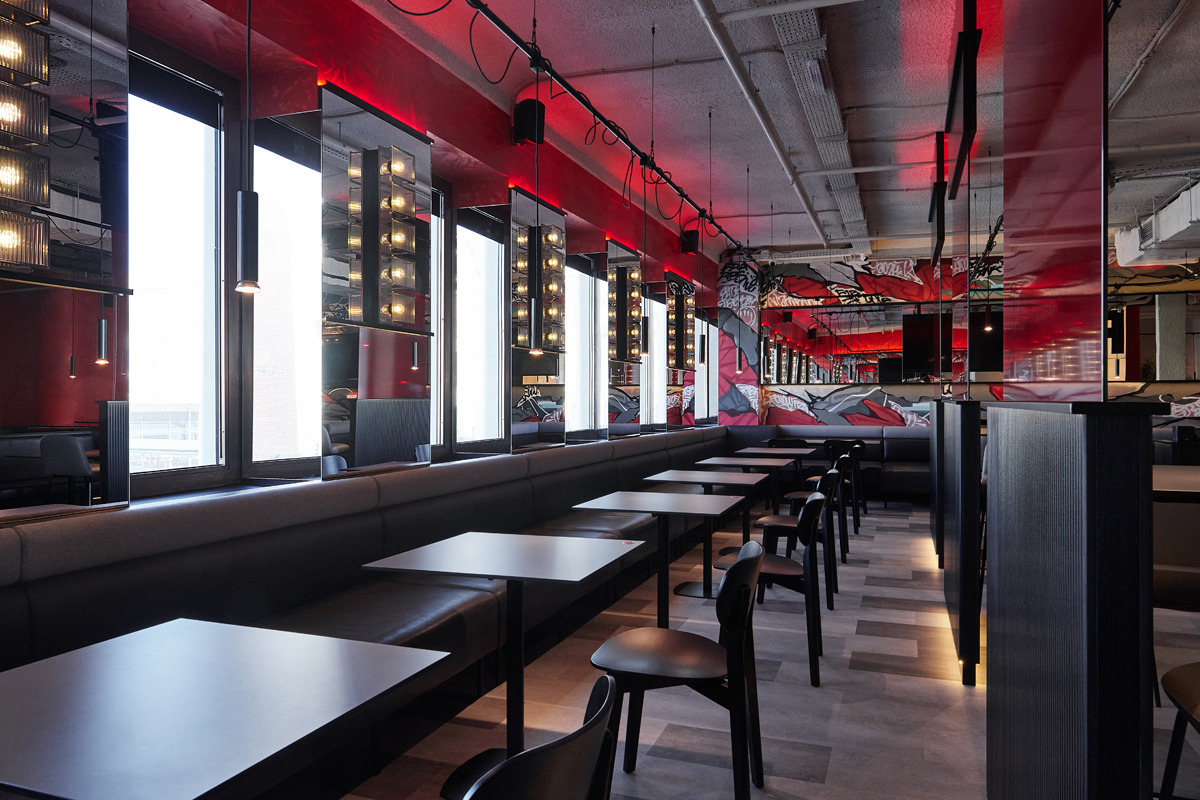 интерьер ресторана в перспективе