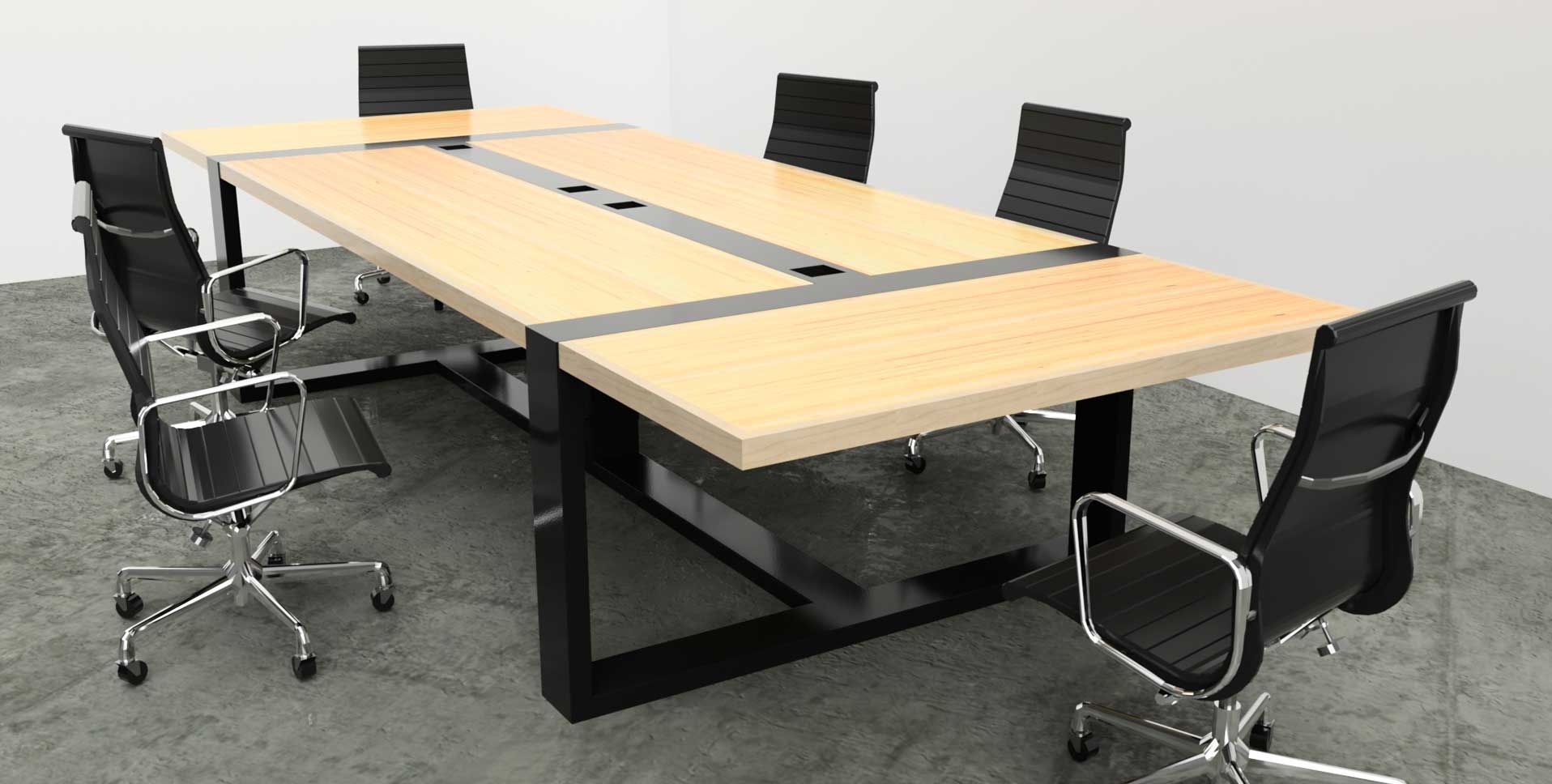 стол для переговоров в стиле лофт