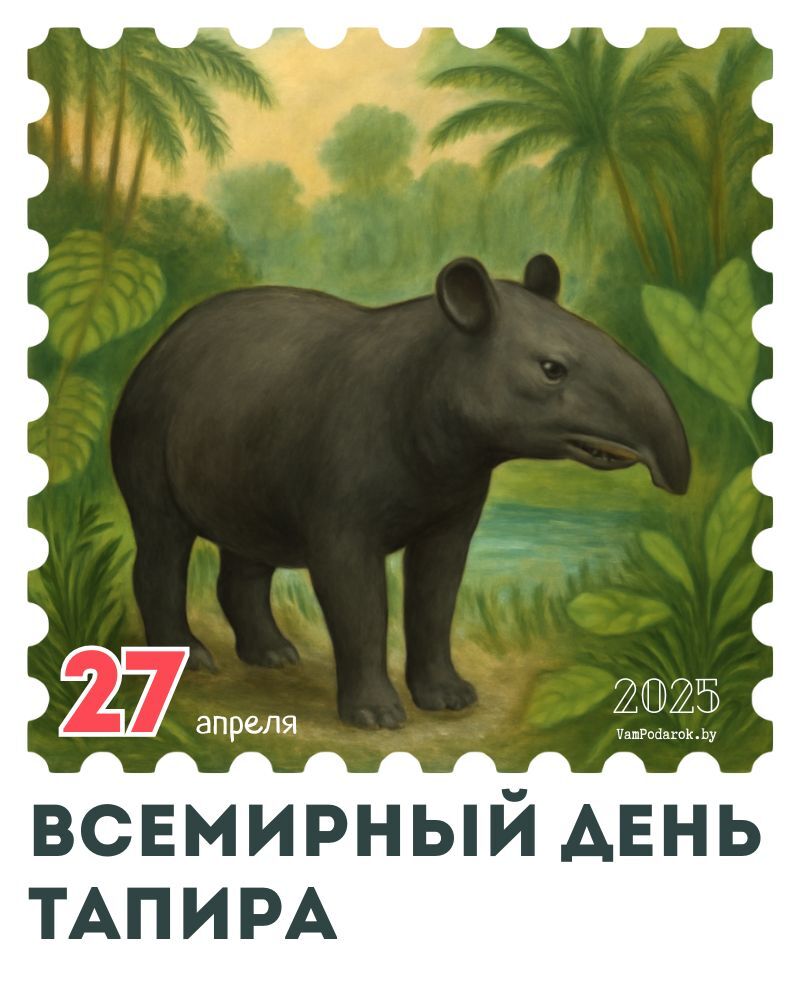 27 апреля – Всемирный день тапира