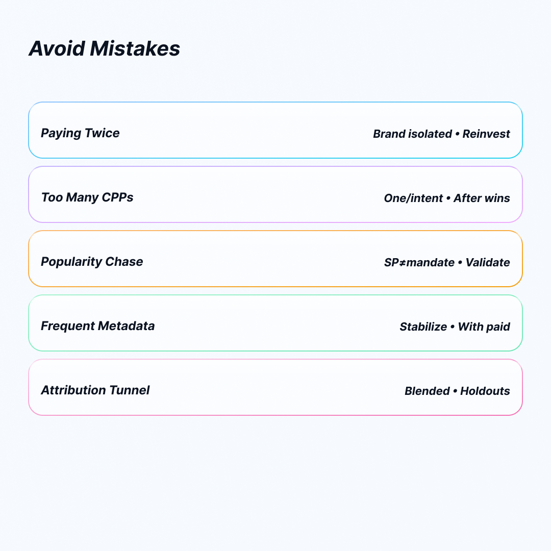 Avoid Mistakes