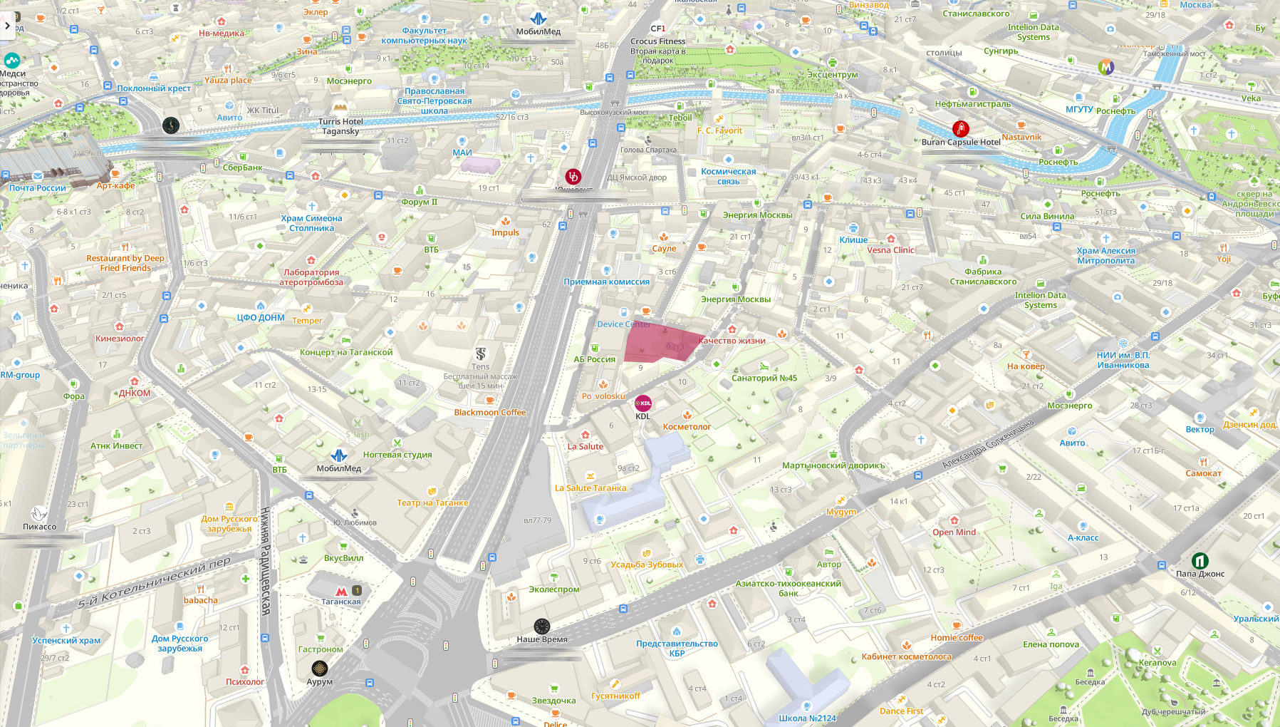 Пятно застройки ЖК Дом на Аристарховском